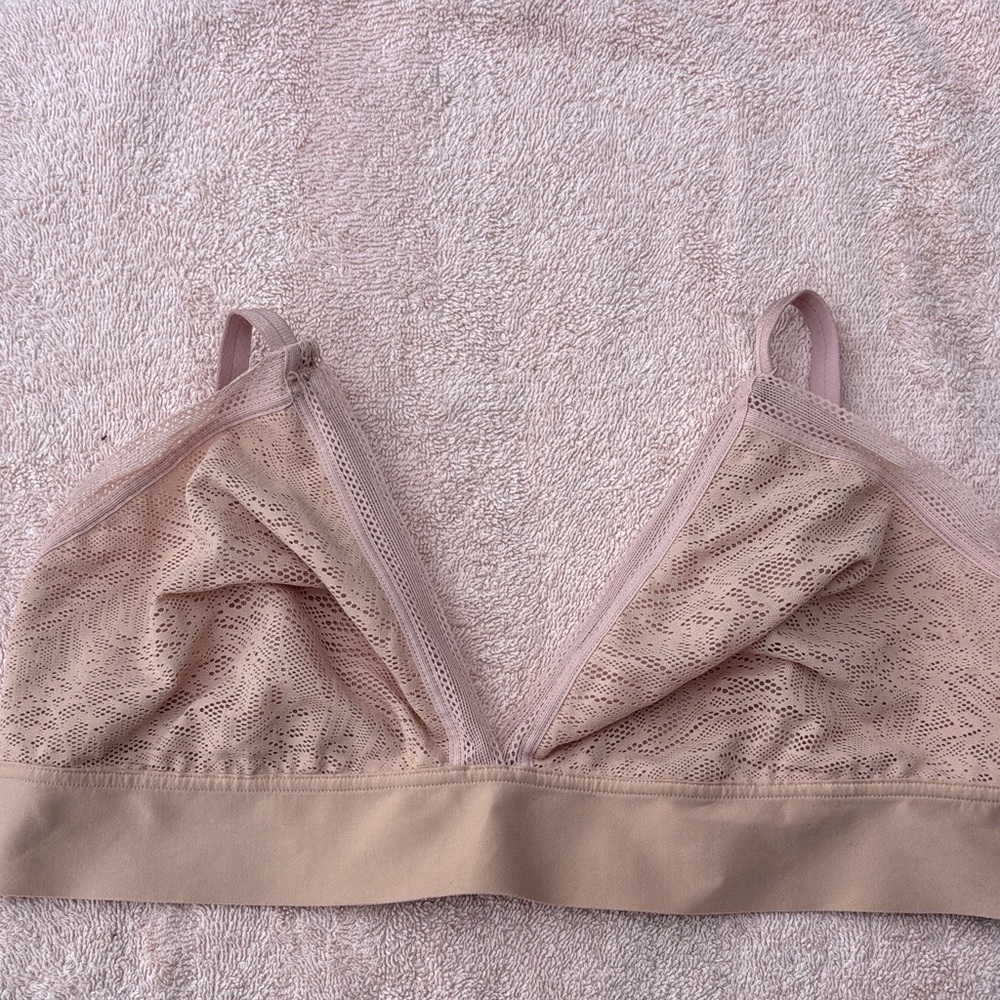 Soma Lace Bralette in Blush Pink